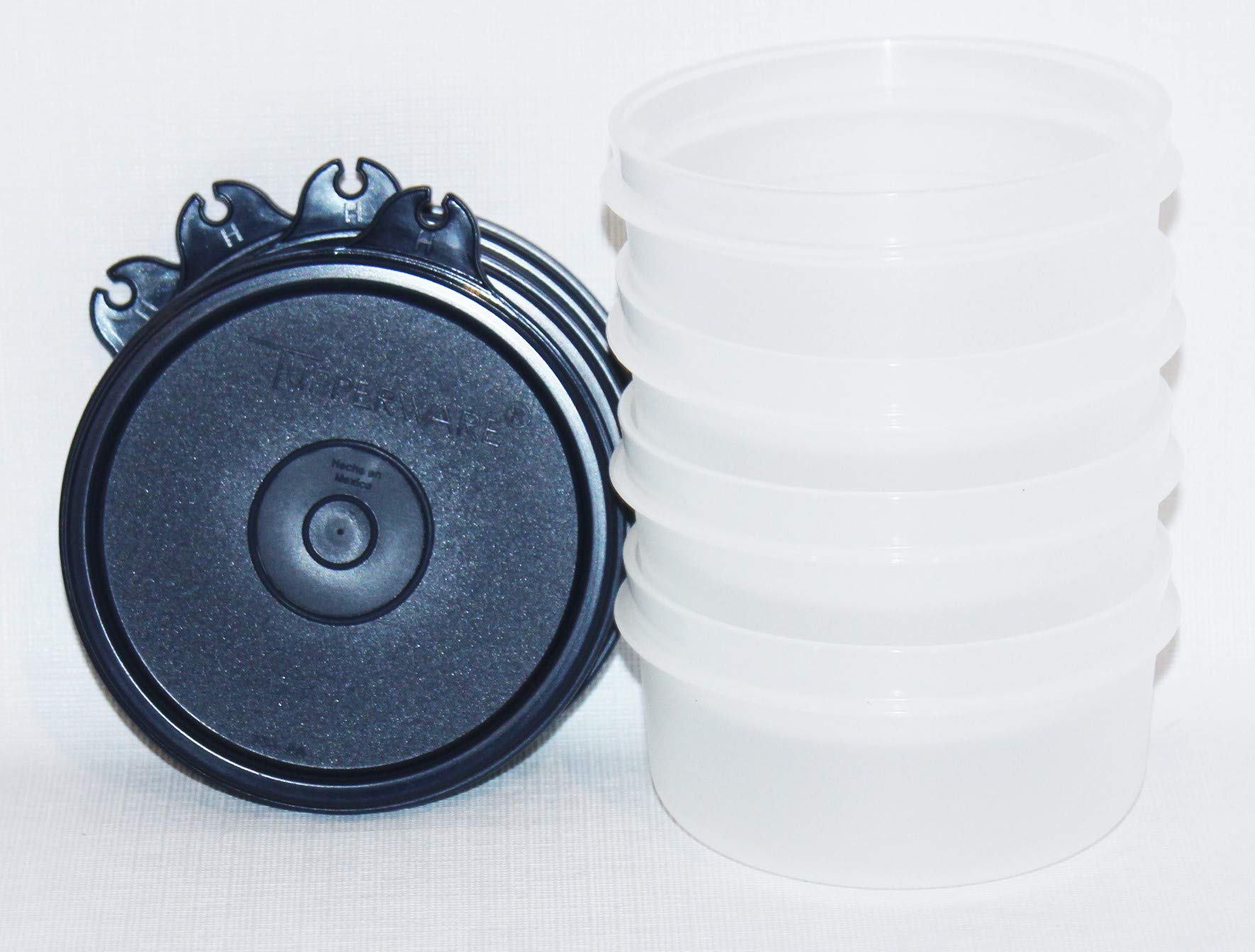Amazon.com: Tupperware Set of 4 Serving Snack Cups 8 Ounce Navy